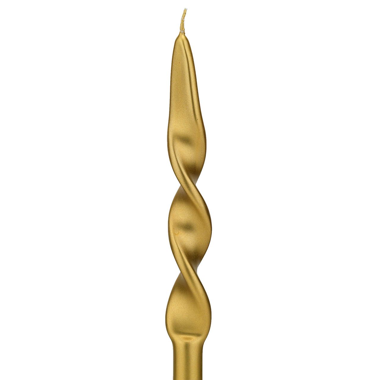 CANDELE SPIRALE 27*2,2 - METALLICO ORO (conf.ne da 4 pzi)